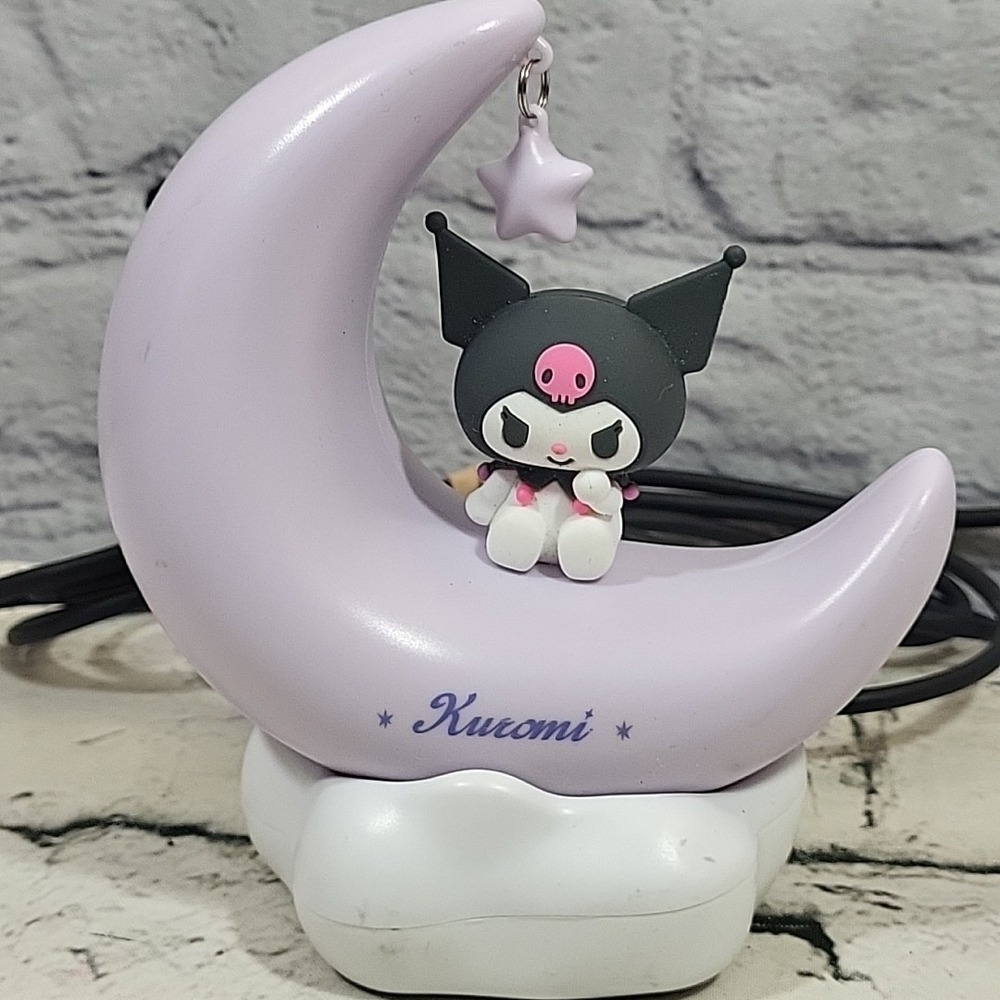 Miniso Sanrio Kuromi Kawaii Purple Moon Night Light Stand‎ Lamp Tested Works